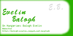 evelin balogh business card